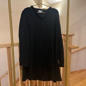 RORA Black Long Sleeve Dress